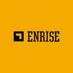 Enrise logo black on yellow